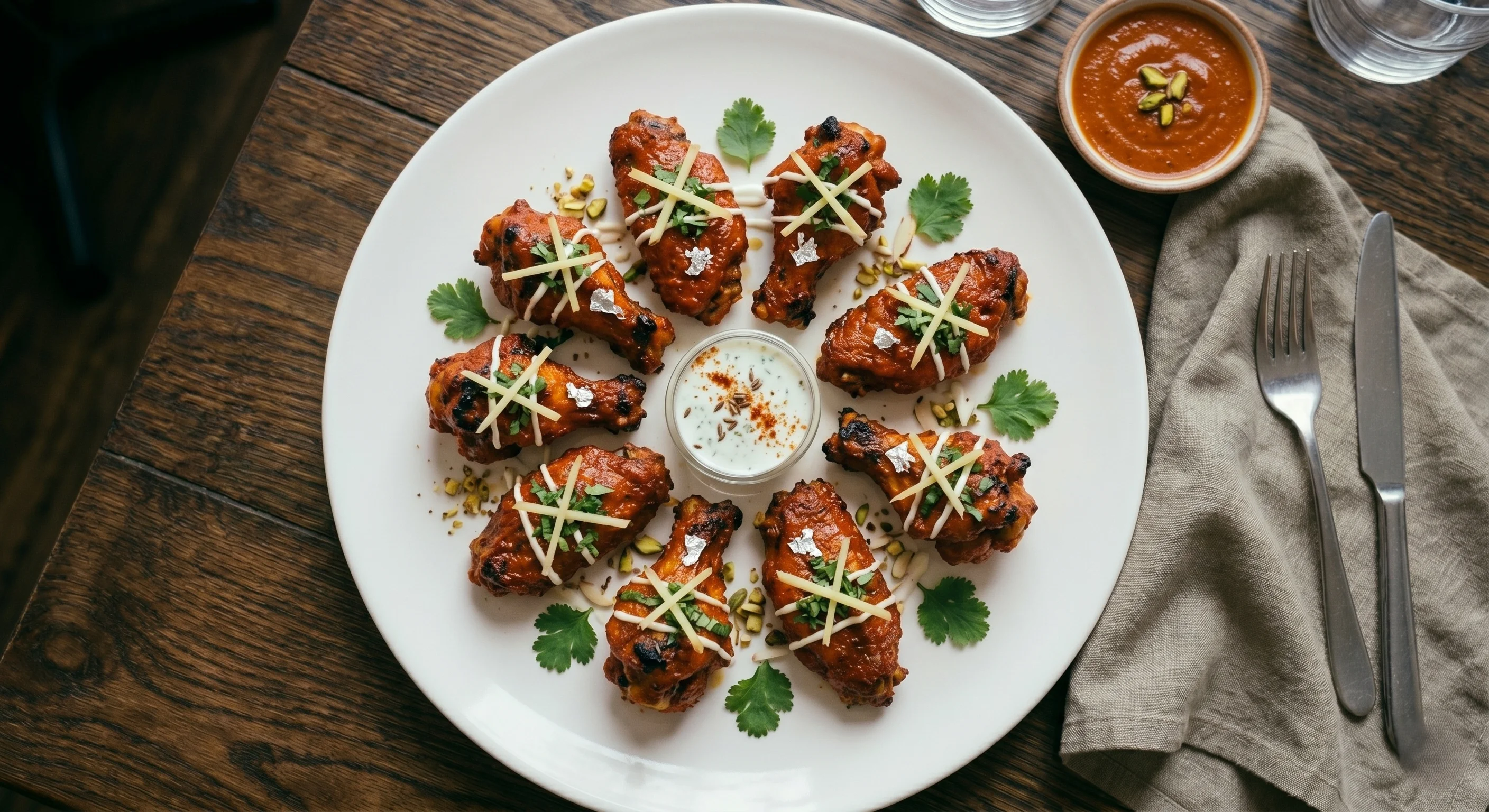 Butter Chicken Wings at Taj Mahal Food, Indian-fusion halal restaurant in London, Ontario