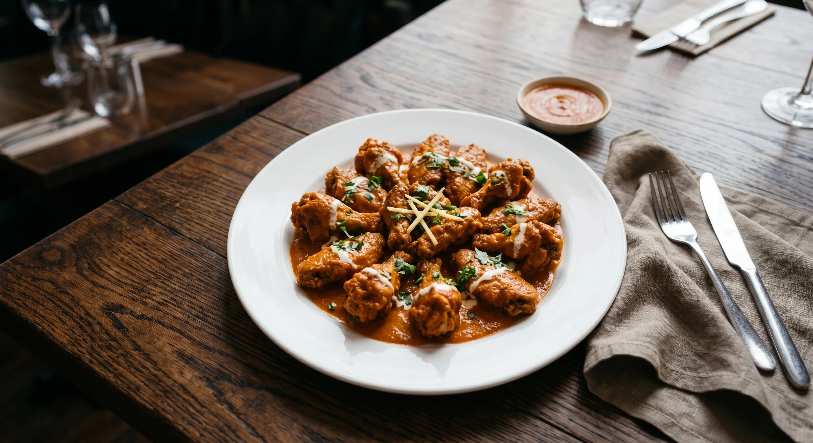 Butter Chicken Wings at Taj Mahal Food, London, Ontario
